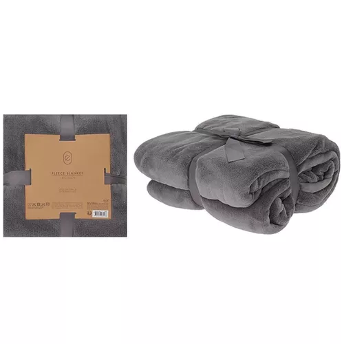 купить Домашний текстиль H&S 56411 Patura 180X230cm fleece, gri в Кишинёве 