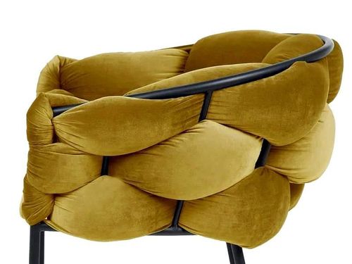 купить Стул Signal Norte velvet czarny stelaz/curry bluvel 68 в Кишинёве 