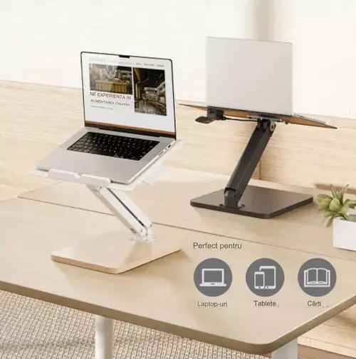 купить Подставка для ноутбука Brateck DWS36-01 Gas Spring Sit-Stand Desk Converter, Black в Кишинёве 