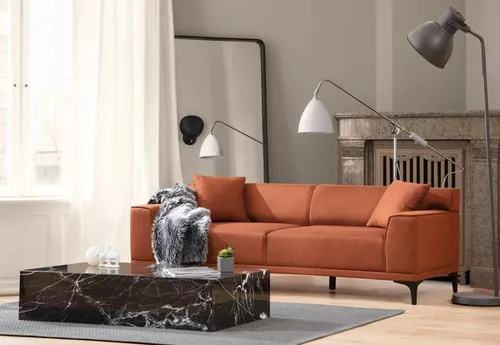 купить Диван Trendy Petra-3 Portocaliu (3 locuri) в Кишинёве 