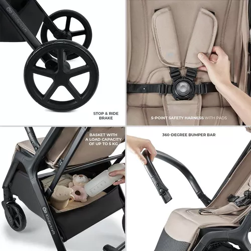 купить Детская коляска KinderKraft Loom KSLOOM00BEG0000 Linen Beige в Кишинёве 