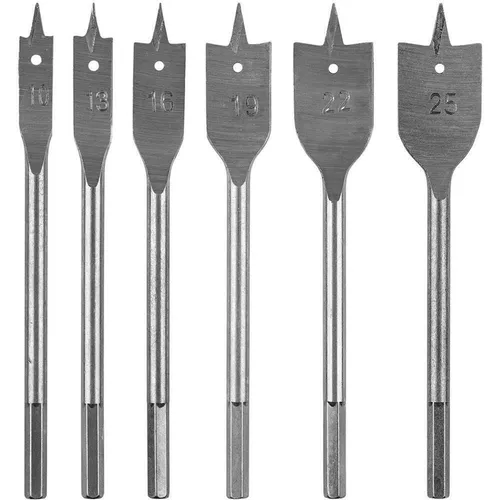 купить Набор головок, бит, насадок Graphite 54T515 Burghie plat p/u lemn 10,13,16,19,22,25mm в Кишинёве 