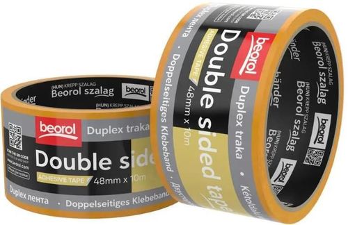 купить Ручной инструмент Beorol 470014 Двойная клейкая лента 48ммx10м универсальная в Кишинёве 