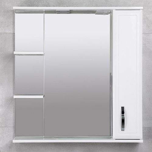 купить Зеркало для ванной Bayro Allure 800x750 правый белый в Кишинёве 