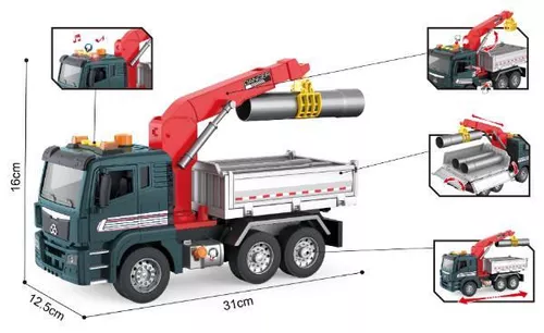 cumpără Mașină Wenyi WY1113A 1:10 Camion cu macara cu fricțiune (lumini/sunete) în Chișinău 