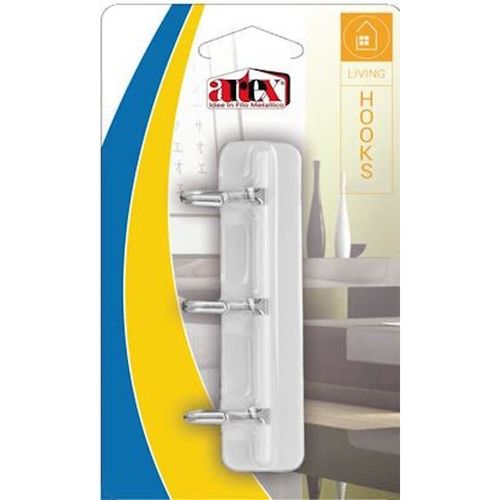 cumpără Cârlig baie Artex 22.02.27 Set cîrlige 3 buc plastic metal în Chișinău 