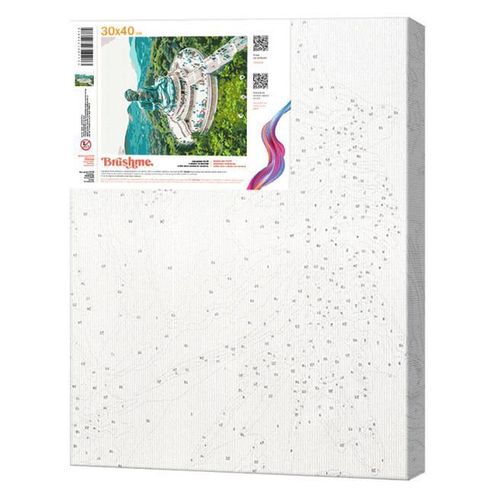 cumpără Tablou pe numere BrushMe RBS52478 30x40cm (în cutie) Eco, Marele Buddha Tian Tan în Chișinău 