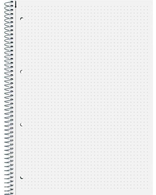 cumpără Carnet Brunnen Notebook College-Block A4 pe o spirală în punct, 80 de foi 90 g/m2, coperta albastru metalic în Chișinău 