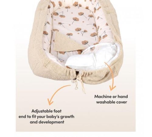 купить Гнездо для новорожденных Sevi Bebe 280-5 Teddy Ecru в Кишинёве 