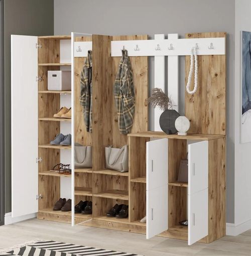 cumpără Mobilă pentru antreu Trendy DD9-AW, 187x180x37cm (GTR001401) în Chișinău 