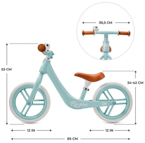 купить Велосипед KinderKraft KRFLPL00BLU0000 Fly Plus Baby Blue (беговел) в Кишинёве 