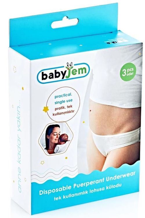cumpără Produse pentru gravide și mame care alăptează BabyJem 535 Set 3 perechi chiloti postnatali de unica folosinta în Chișinău 