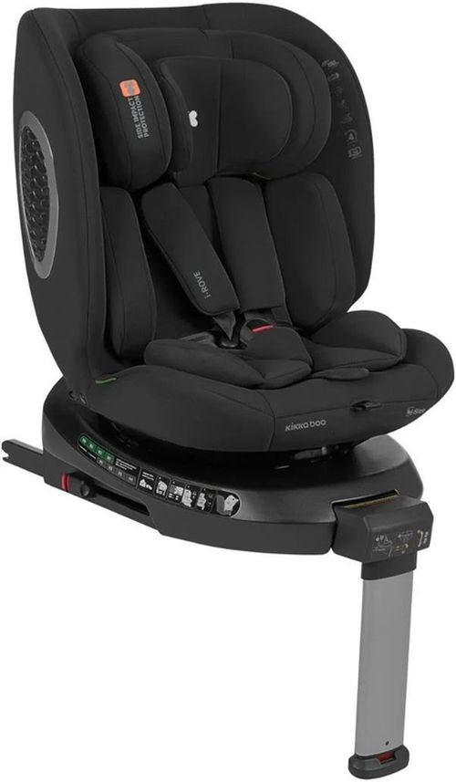 Scaun auto rotativ cu isofix KikkaBoo i-Rove Black (0 - 36 kg) 