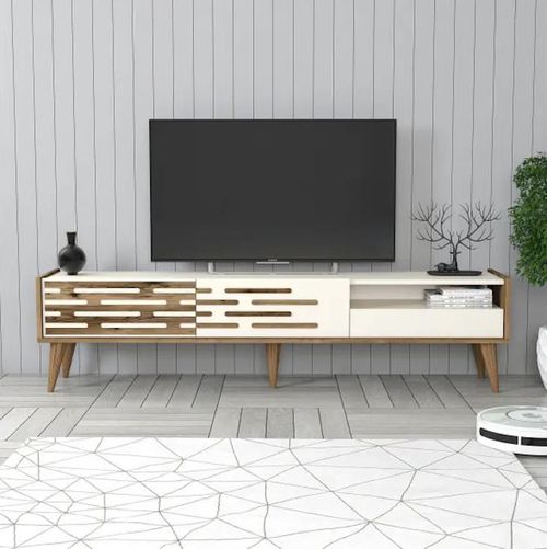 купить Тумба напольная для TV Trendy Valensiya, Nuc, Crema в Кишинёве 