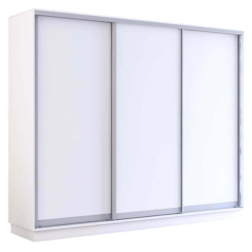 купить Шкаф Mobildor-Lux Fox uși glisante din PAL (260x60x240H cm) Alb в Кишинёве 