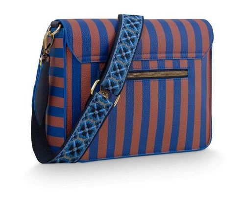 купить Сумка плечевая Pip Studio 51.273.422 Fenna Cross Body Bag Medium Stripe Blue 25x7x20cm Blue в Кишинёве 