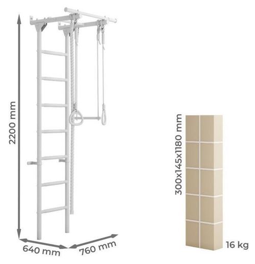 купить Шведская стенка Romana DSK 3 (11.21.7.06.410.05.06-24) Pastel в Кишинёве 