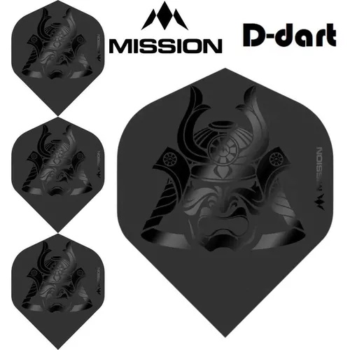 cumpără Darts miscellaneous 10045 Dart Flights Misiune Solo Kuro No2 MI-000328 (3 buc) în Chișinău 
