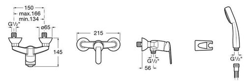 cumpără Baterie pentru cadă Roca Victoria dus A5A2025C02 în Chișinău 