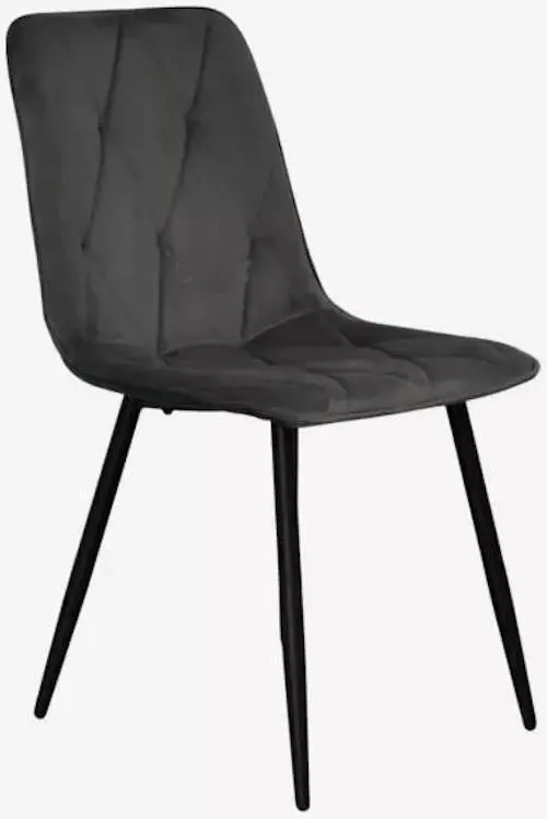 купить Комплект стол и стулья Evelin di Costacurta cтол DT-533R B + 4 стула YTC-080B Bluvel-14 (Dark grey) в Кишинёве 