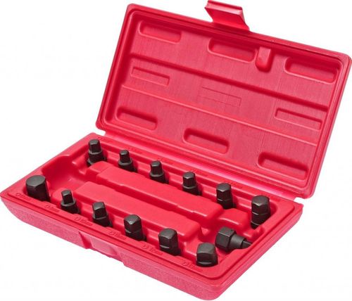 cumpără Set de tubulare, bite, duze JTC JTC-1117 комплект головок для маслосливных пробок 13 предметов (пласт.ящик) în Chișinău 