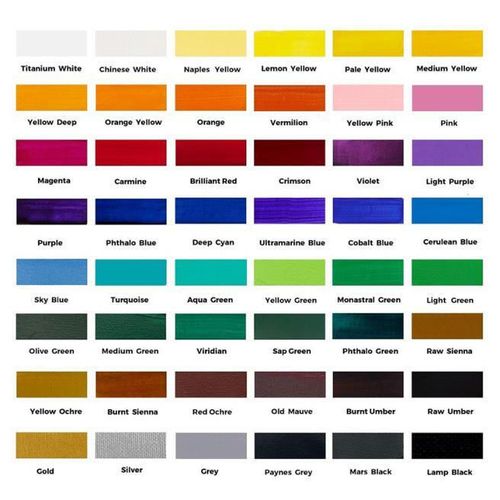 купить Набор для творчества Mont Marte MSCH4836 Set vopsele acrilice 48 culori x 36ml в Кишинёве 