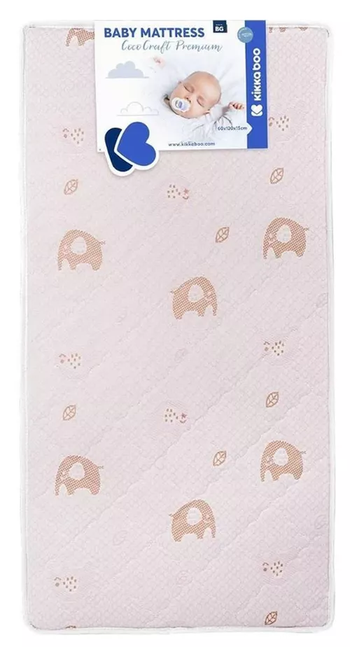 cumpără Saltea pentru copii Kikka Boo 41107030072 Saltea pentru patut CocoCraft Premium Elephants Pink, 120x60x15 cm în Chișinău 