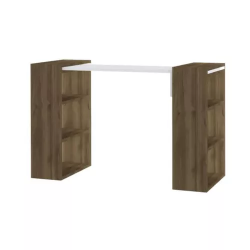 cumpără Masă de birou Trendy La indemana, Nuc, Alb (GTR001096) în Chișinău 