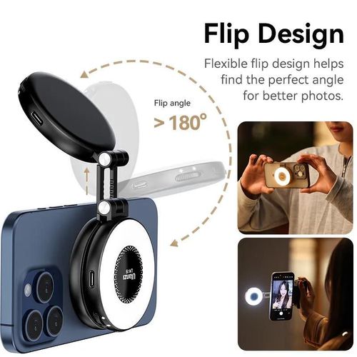 купить Кольцевая лампа Ulanzi LM19 MagSafe LED Selfie Ring Light (Black) в Кишинёве 