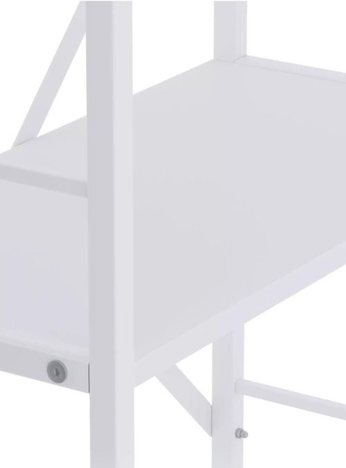 купить Офисный стеллаж Nex Home Raft metalic Loft 1700x800x350mm, 5 polite PAL, White/White snow в Кишинёве 