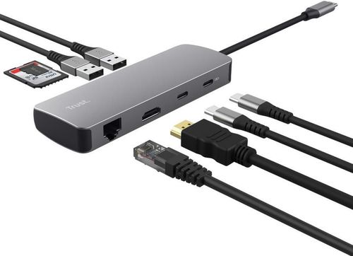 купить Переходник для IT Trust Dalyx 8-in-1 USB-C Multiport Adapter в Кишинёве 