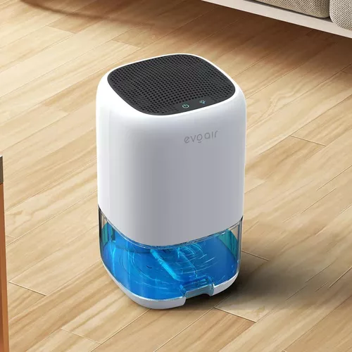 купить Осушитель воздуха EvoAir HUMIX300, 300ml/24h, Silentios, Lumina Ambientala în 7 culori, Alb в Кишинёве 
