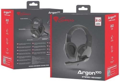 cumpără Căști pentru gaming Genesis NSG-1434/Argon 100, Black în Chișinău 