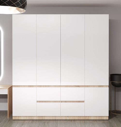 cumpără Dulap Bayro Harmony 2000x2200x550 cu sertare sonoma în Chișinău 