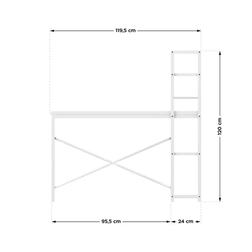 купить Офисный стол Mark Adler Leader 4.0 White в Кишинёве 