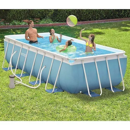 cumpără Piscină cu cadru Intex 26792 PRISM FRAME RECTANGULAR 488x244x107cm, 10874L, cadru metalic în Chișinău 