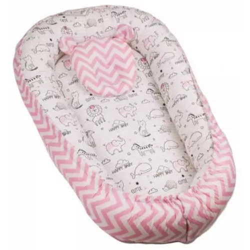cumpără Cocon pentru bebelusi PernaMea Babynest HappyBaby Roz (PM.100927/7) în Chișinău 