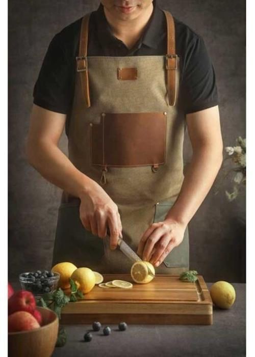 купить Аксессуар для кухни Takumi Sort din piele Kitchen Apron Green в Кишинёве 
