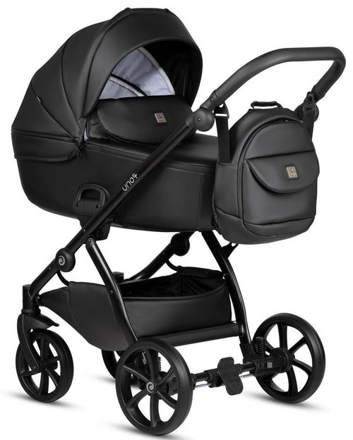 купить Детская коляска Tutis 2in1 UNO5+ Leather 2/1 Jet Black (1402699) в Кишинёве 