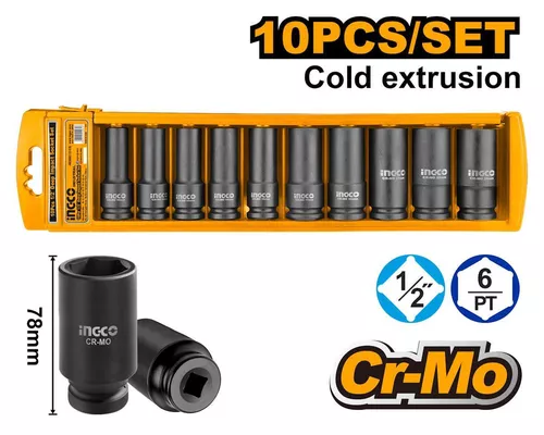 cumpără Set de tubulare, bite, duze INGCO HKISSD12102L (49167) în Chișinău 