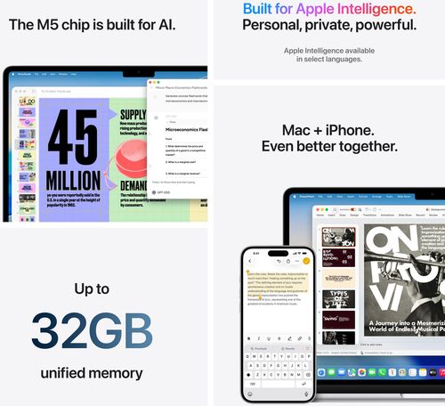 cumpără Laptop Apple MacBook Air 15" M5 10c/10g 16/512 GB Midnight MDVH4 în Chișinău 