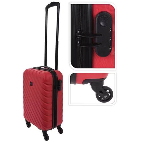 cumpără Valiză Promstore 48263 ProWorld 28l, 53x33x22cm plastic, rosie în Chișinău 