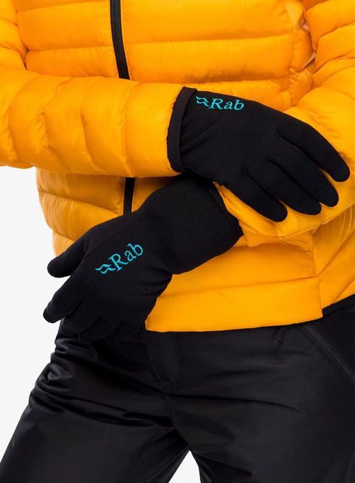 купить Одежда для спорта Rab Manusi dame Power Stretch Contact Black S (QAH-56-BL-S) в Кишинёве 