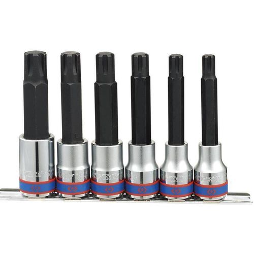 cumpără Set de tubulare, bite, duze King Tony 4116PR Set de atașamente RIBE M9-M16, 100 mm lungime, 1/2", 6 buc. în Chișinău 