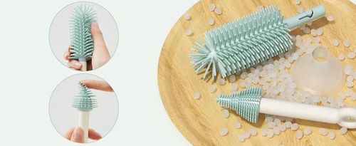 купить Сушка для бутылочек Momcozy LS001-GE12NB-A Set pentru curatarea biberoanelor 7in1 Green в Кишинёве 