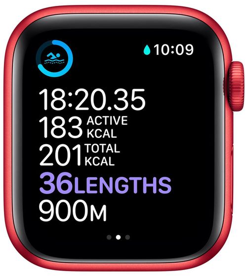 cumpără Ceas inteligent Apple Watch Series 6 44mm (PRODUCT) RED Sport Band M00M3 în Chișinău 