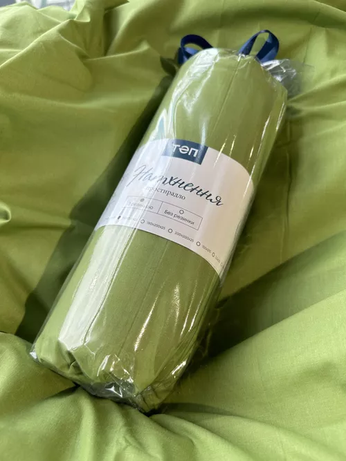 купить Домашний текстиль Relaxe Home Простынь Inspiratie 180x200 см Muted Green в Кишинёве 