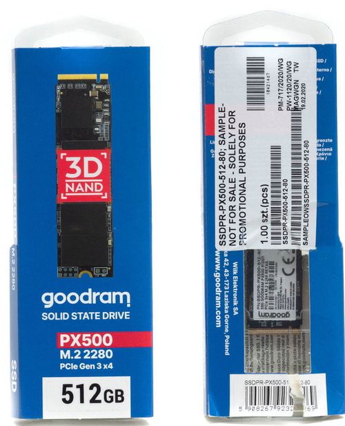 купить Накопитель SSD внутренний GoodRam PX500 512GB M.2 PCIe 3x4 NVMe 2280 в Кишинёве 