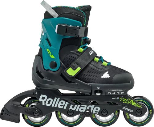 cumpără Role Rollerblade 86B0751520NG02 MICROBLADE XT Nero/Verde Petrolio Size 28-32 în Chișinău 