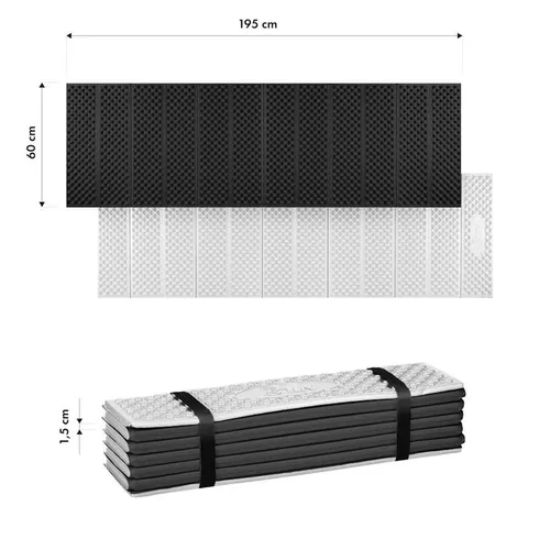 cumpără Saltea camping Nils NC17103 Camp XPE 195cm cu strat de aluminiu, neagră în Chișinău 